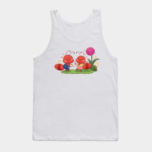 Cute Ants Eating Breakfast Tank Top